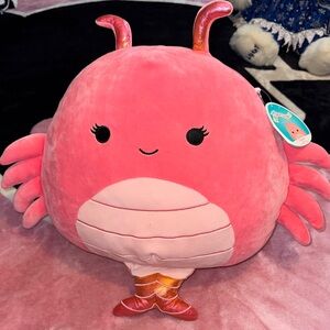 Squishmallows Pink Lobster Simone Stuffed Animal